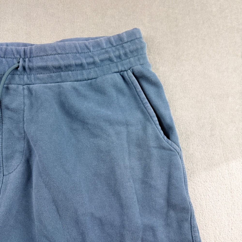 YoungLA Men's XL Raw Gym Shorts Blue XL Cotton Drawstring Athletic Sweat Shorts - Picture 12 of 12